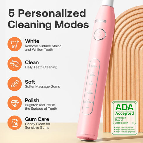 Bitvae Electric Toothbrush with Water Flosser, 5 Modes Electric Toothbrush for Adults, Upgraded Water Dental Flosser,