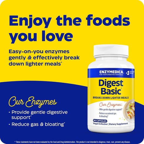 Digestive Enzyme Capsules for Sensitive Stomachs, 90 Count