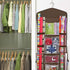 ProPik Hanging Double Sided Wrapping Paper Storage Organizer with Multiple Pockets, 40"X17" Clear PVC Bag (Brown)