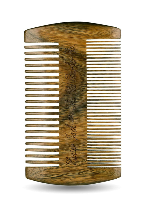 Sandalwood Beard Comb for Men, Handmade Wooden Comb with Fine & Wide Tooth