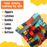 SENSORY4U Counting 2nd Buckle Pillow Sensory Fine Motor Development Toy Activity Plushie - OT Therapy Tool Threading