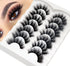 Losha False Lashes - Super Fluffy Faux Mink Eyelashes, Dramatic Long and Full Fake Eyelashes, 7 Pairs Pack