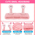 4 Packs Snail Head Bands, Headband for Washing Face, Snail Spa Hair Bands Skincare Makeup Headbands Women Cartoon Cute Coral Fleece Elastic Headband Creative Hair Accessories for Women
