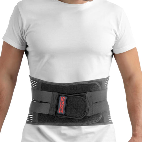 ORTONYX Lower Back Support Belt for Men and Women, Heavy Work Lifting, Back Pain Relief, Herniated Disc, Sciatica