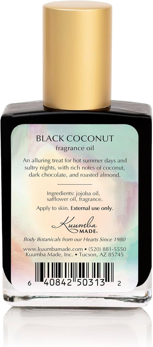 Kuumba Made Black Coconut Fragrance Oil, 0.5 Fl Oz | Notes of Coconut, Dark Chocolate, Roasted Almond | Alcohol Free