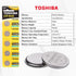 CR1620 3V Lithium Coin Cell Battery, Toshiba, Pack of 5