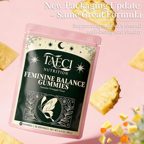 Taeci Gummies 60 Gummies (30 Premium Feminine Balance for Women Hawaiian Pineapple Flavor Supports pH & Daily Wellness