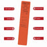 VPRIME SAFETYFY 36" 4.3" (4, First Aid Splint X Orange -Waterproof First Aid Medical Tactical Field Splint For Bone