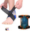 BodyMoves Kid's Ankle Brace Support, PLUS Hot and Cold Ice Pack (Active Blue, MED for Big Kids)