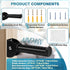 NINEMAX Doorway Assist Handle, Flip Up Folding Grab Bar for Wall, Foldable Safety Grab Handle for Elderly/Handicap