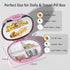 VirgoCCY 6 Travel Pill Organizer, Compartments Portable Pill Case, Luxury Plating Design, Weekly Pill Organizer