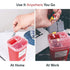 Alcedo Sharps Container for Home Use, 1 Quart (5-Pack) Biohazard Needle Disposal Portable Container