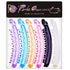 RC ROCHE ORNAMENT 6 Pcs Women's Super Secure Grip Claw Ponytail Maker Holder Hair Clips, Medium Transparent Multicolor
