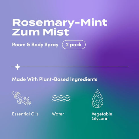 Indigo Wild Zum Mist Room & Body Spray - Aromatherapy Essential Oil Spray - Natural Body Mist & Room Spray -