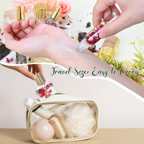 Set TSVATE DIY Perfume Making Kit for Women- Roller Perfume Making Kit, Travel Perfume with Essential Oil, Spray