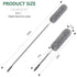 SetSail Extra-Long Dusters with Extension Pole 100-inch for Cleaning, Bendable Microfiber Head Washable Ceiling Fan Duster for High Ceilings, Furniture by SetSail