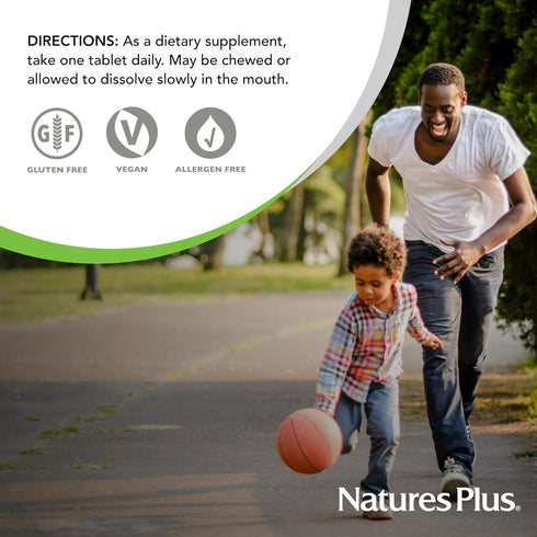 NaturesPlus Chewable Iron - 27 mg, 90 Chewable Tablets - High Potency Supplement with Vitamin C & Herbs, Vegetarian