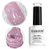 Pink Gel Nail Polish, Reflective Glitter Gel, Diamond Shimmer Nailpolish, Soak Off UV LED Cure Required for Nail Art