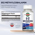 KAL Vitamin B12 Methylcobalamin 1000mcg, 90 Servings, Fast Dissolve ActivMelt, Natural Raspberry Flavor, Healthy