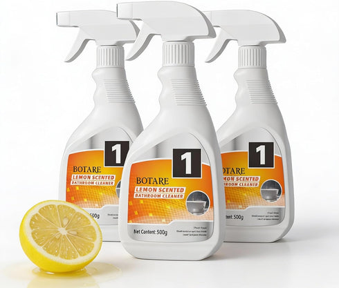 Lemon Bathroom & Shower Cleaner, Effective Daily Maintenance, Dual Foam & Spray