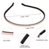 WILLBOND 6 Pieces Skinny Leather Headbands, Thin Plastic Hair Loop Clasp Bands for Women, 6 Colors