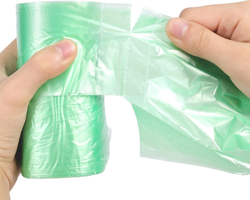 2.6 Gallon Trash Bag, 150 Count, Unscented Strong Handle Tie Garbage Bags for Kitchen, Bathroom, Bedroom, Office