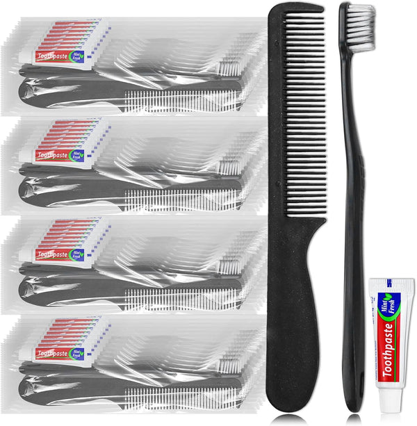 Disposable Toothbrushes with Toothpaste, Individually Packaged, 50 Pack, Suitable for Travel, Home, Camping