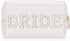 Etercycle Bride Letter Makeup Bag, Bling Pearl Rhinestone Cosmetic Bag for Bachelorette Party Women (Gold)