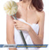 Shower Body Brush with Soft Bristles and Pumpkin Loofah, 14” Long Handle Back Scrubber for Skin Exfoliating Bath