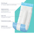 Medline 2-in-1 Absorbent Perineal Pad and Instant Cold Ice Packs - Essential for Postpartum Care (8 Count)