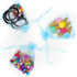 100Pcs Organza Bags, 5x7 Inch Sky Blue Sheer Baby Shower Party Favor Bags with Drawstring for Wedding Candy Pouches