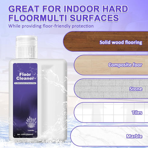 QKLYXEN 1 Floor Cleaning Solution Compatible With Dreame Cleaning Solution, Low Foam & No Residue, Floor Cleaner