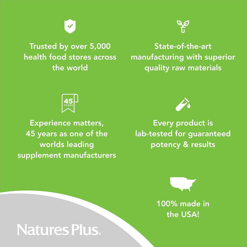 NaturesPlus Cal/Mag/VIT D3 with Vitamin K2, 180 Tablets - Bone Health Supplement