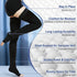 Beister 1 Pair Medical Compression Stockings, Open Toe Thigh High, 20-30 mmHg Support for Varicose Veins, Edema
