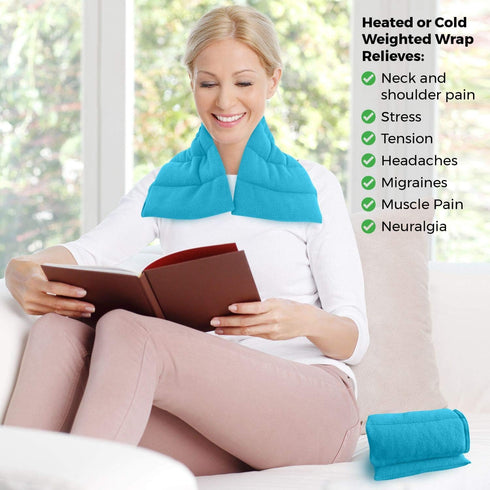 Microwavable Heating Pads Set of 2, Natural Moist Heat Pad for Back Pain, Neck, Shoulders, Cramps, and Lower Lumbar