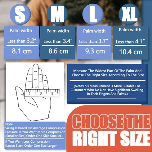 2 Pairs Arthritis Compression Gloves DRNAIETY for Hand Arthritis, Rheumatoid, Osteoarthritis, Carpal Tunnel Pain for