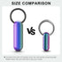 Small Pill Case Keychain, Portable Pill Container, Waterproof Titanium Pocket Pill Organizer, Tiny Pill Holder Bottle