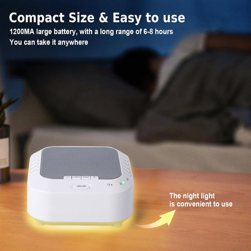 LSXKAMIX 28 3 Noise Sound Machine with Soothing Sounds Night Light White Noise Machine for Adults Baby Kids Sleep