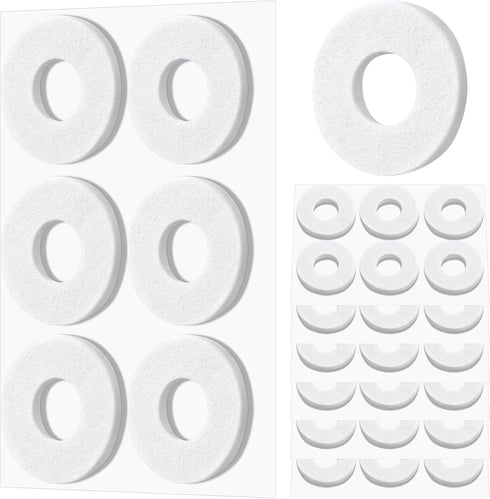 Nuanchu 36 Pcs Callus Cushions Pads for Bottom of Foot, Soft Adhesive Felt Corn Pads for Pain Relief