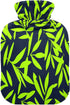 miaozhen 2L Neon Green Leaf Dark Blue hot Water Bottle with Soft Cover Warm Water Bottle for Bed for Menstrual Cramps