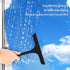 Home Shower Squeegee, Portable Silicone Brush Head Glass Wiper for Kitchen