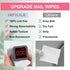 NXJ INFILILA Lint Free Nail Wipes, 600CS Natural Wood Pulp, Acetone Nail Polish Remover Pads for Salon Supplies