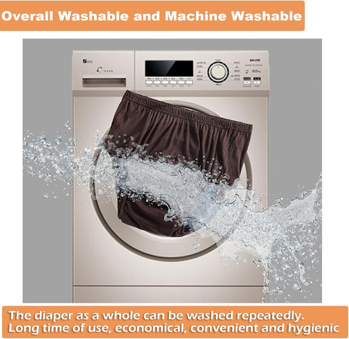 YFJBDKS Underwear,2 Pieces,3XL Incontinence Underwear for Adult, Leakproof Cotton Underwear, Low Noise Reusable