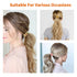 Macaroon Spiral Coil Hair Ties, Colorful 10 Pcs Ponytail Holders for Thick Hair, No Crease Plastic Spiral Ties