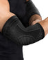 CAMBIVO 2 Pack Elbow Brace, Compression Support Sleeve for Tendonitis & Pain Relief, Black-Grey, Medium