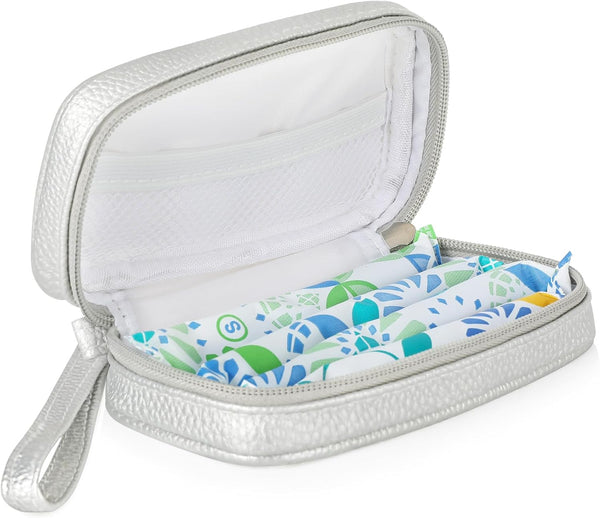 Teircno Tampon Holder for Purse - Portable Tampon Storage Bag with Zipper -
