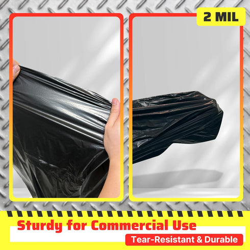 Zokaitwy 55-60 20 Count, 2 Packing Gallon Trash Bags Mil Heavy Duty Trash Bags, Durable & Tear-Resistant Trash Can