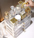 MIUOPUR Makeup Organizer with 3 Large Drawers, Ideal for Bathroom and Bedroom Vanity Storage