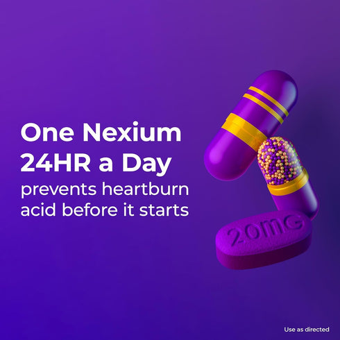 Nexium 24HR Acid Reducer, Heartburn Relief Capsules, 42 Count for All-Day and All-Night Protection