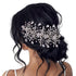 Wedding Headband Bridal Hair Pieces, Silver Rhinestone Side Comb Hair Accessories for Women